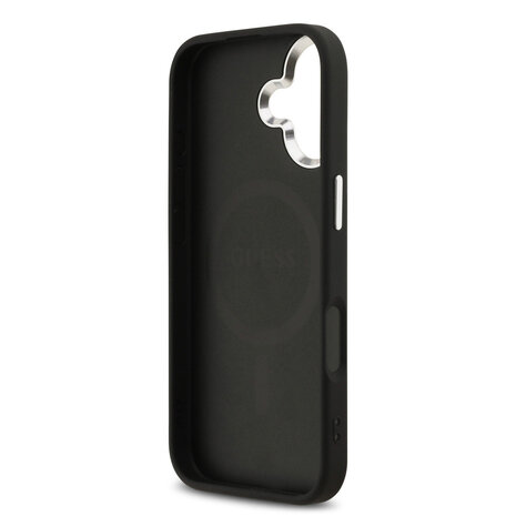Guess Guess iPhone 17 Back cover case - HC Magsafe 4G PU With Classic Logo - Black Guess Guess iPhone 17 Back cover case - HC Magsafe 4G PU With Classic Logo - Black