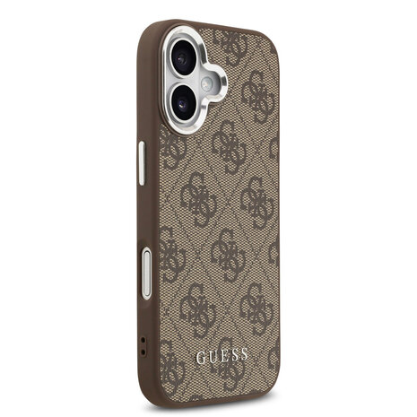 Guess Guess iPhone 17 Back cover coque - HC Magsafe 4G PU With Classic Logo - Marron Guess Guess iPhone 17 Back cover coque - HC Magsafe 4G PU With Classic Logo - Marron