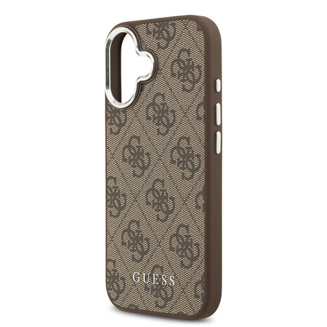 Guess Guess iPhone 17 Back cover case - HC Magsafe 4G PU With Classic Logo - Brown Guess Guess iPhone 17 Back cover case - HC Magsafe 4G PU With Classic Logo - Brown