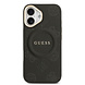 Guess Guess iPhone 17 Back cover coque - HC Magsafe PU With Peony Hot Stamp - Noir Guess Guess iPhone 17 Back cover coque - HC Magsafe PU With Peony Hot Stamp - Noir