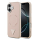 Guess Guess iPhone 17 Back cover coque - HC Magsafe PU With Triangle Logo Pink - Rose Guess Guess iPhone 17 Back cover coque - HC Magsafe PU With Triangle Logo Pink - Rose