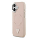 Guess Guess iPhone 17 Back cover case - HC Magsafe PU With Triangle Logo Pink - Pink