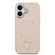 Guess Guess iPhone 17 Back cover case - HC Magsafe PU With Triangle Logo Pink - Pink