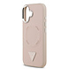 Guess Guess iPhone 17 Backcover hoesje - HC Magsafe PU With Triangle Logo Pink - Roze Guess Guess iPhone 17 Backcover hoesje - HC Magsafe PU With Triangle Logo Pink - Roze