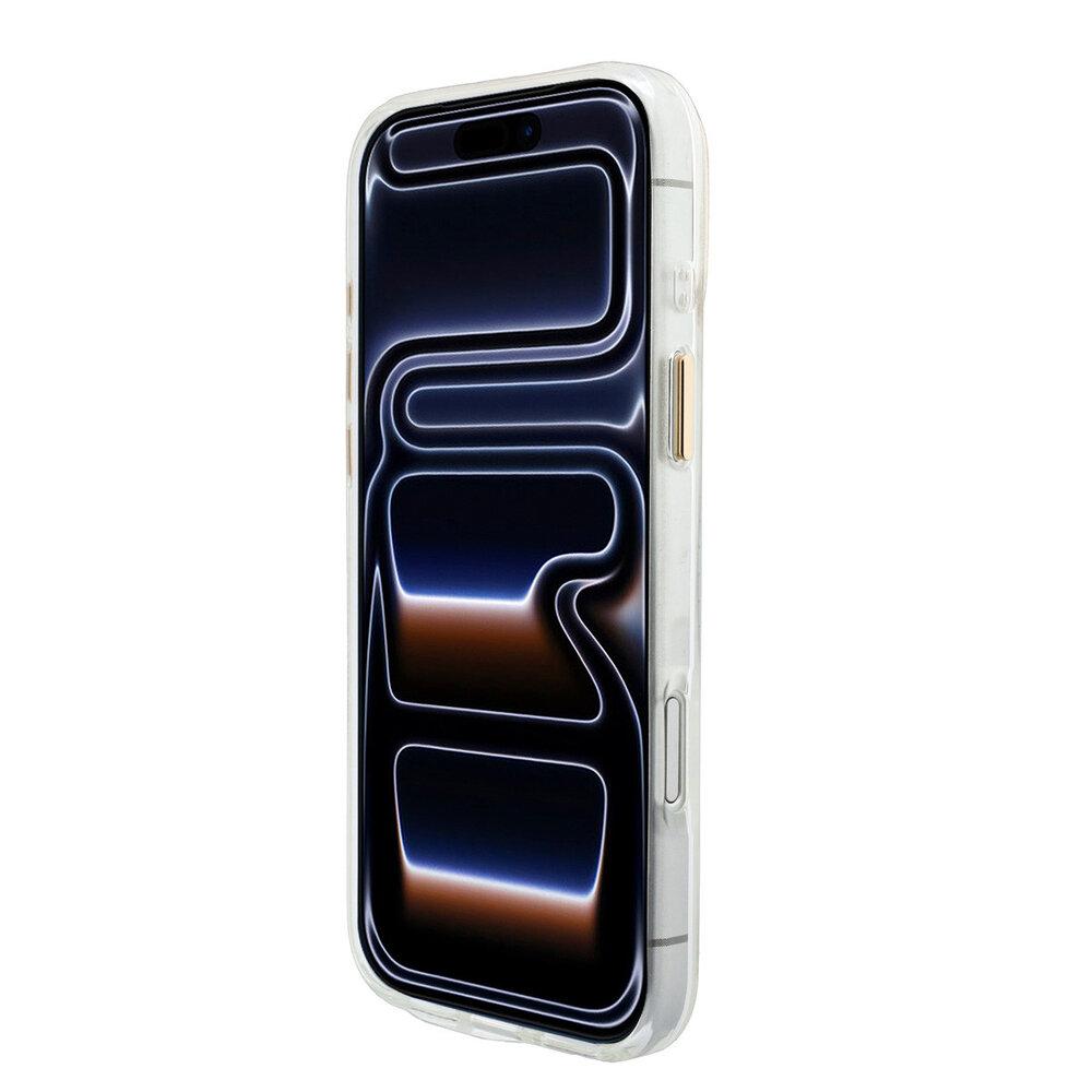 Guess Guess iPhone 17 Pro Max Back cover case - HC Magsafe IML Shell Script Metal - White Guess Guess iPhone 17 Pro Max Back cover case - HC Magsafe IML Shell Script Metal - White