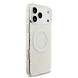 Guess Guess iPhone 17 Pro Max Back cover coque - HC Magsafe IML Flowers Allover Electroplated With Pearl Strap - Blanc Guess Guess iPhone 17 Pro Max Back cover coque - HC Magsafe IML Flowers Allover Electroplated With Pearl Strap - Blanc