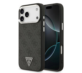 Guess Guess iPhone 17 Pro Max Back cover case - HC Magsafe 4G PU With Triangle Logo SL - Black Guess Guess iPhone 17 Pro Max Back cover case - HC Magsafe 4G PU With Triangle Logo SL - Black