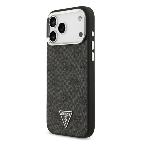 Guess Guess iPhone 17 Pro Max Back cover coque - HC Magsafe 4G PU With Triangle Logo SL - Noir Guess Guess iPhone 17 Pro Max Back cover coque - HC Magsafe 4G PU With Triangle Logo SL - Noir