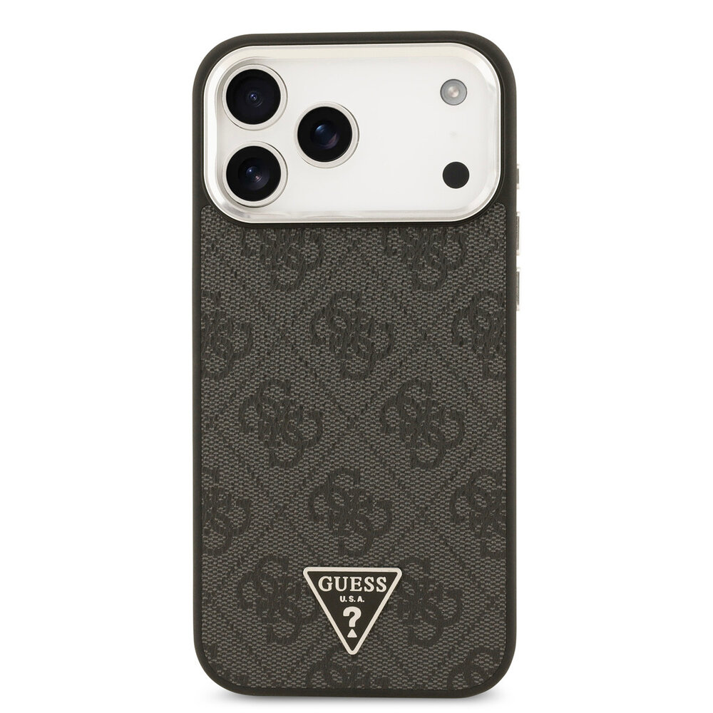 Guess Guess iPhone 17 Pro Max Back cover case - HC Magsafe 4G PU With Triangle Logo SL - Black