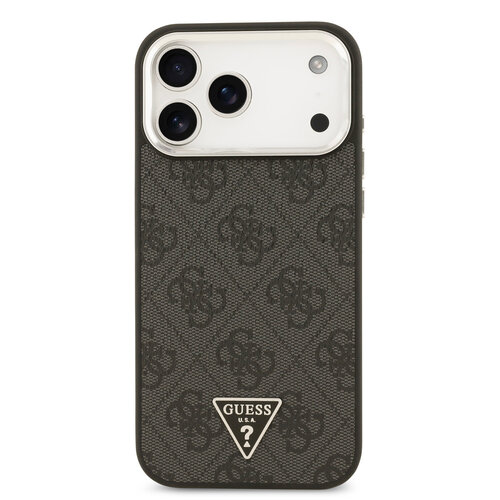 Guess Guess iPhone 17 Pro Max/iPhone 18 Pro Max Hartschalenhülle MagSafe 4G PU dreieckiges Logo SL - Schwarz
