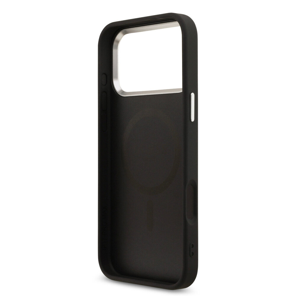 Guess Guess iPhone 17 Pro Max Back cover case - HC Magsafe 4G PU With Triangle Logo SL - Black