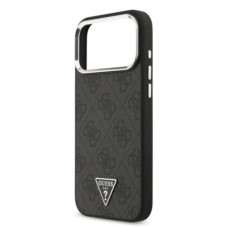 Guess Guess iPhone 17 Pro Max Back cover coque - HC Magsafe 4G PU With Triangle Logo SL - Noir Guess Guess iPhone 17 Pro Max Back cover coque - HC Magsafe 4G PU With Triangle Logo SL - Noir
