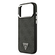 Guess Guess iPhone 17 Pro Max Back cover case - HC Magsafe 4G PU With Triangle Logo SL - Black
