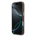 Guess Guess iPhone 17 Pro Max/iPhone 18 Pro Max Hartschalenhülle MagSafe 4G PU dreieckiges Logo und Kameraständer - Braun
