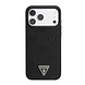 Guess Guess iPhone 17 Pro Max Back cover case - HC Magsafe Grained PU Hot Stamp Peony Triangle Logo - Black Guess Guess iPhone 17 Pro Max Back cover case - HC Magsafe Grained PU Hot Stamp Peony Triangle Logo - Black