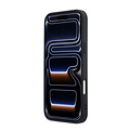 Guess Guess iPhone 17 Pro Max/iPhone 18 Pro Max Hartschalenhülle MagSafe genarbtes PU geprägtes Pfingstrosenmotiv dreieckiges Logo - Schwarz