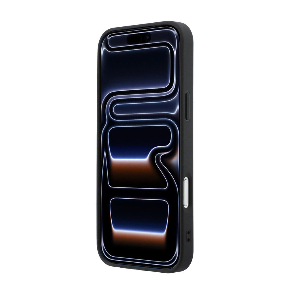 Guess Guess iPhone 17 Pro Max Back cover case - HC Magsafe Grained PU Hot Stamp Peony Triangle Logo - Black Guess Guess iPhone 17 Pro Max Back cover case - HC Magsafe Grained PU Hot Stamp Peony Triangle Logo - Black