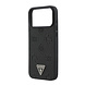 Guess Guess iPhone 17 Pro Max Back cover coque - HC Magsafe Grained PU Hot Stamp Peony Triangle Logo - Noir Guess Guess iPhone 17 Pro Max Back cover coque - HC Magsafe Grained PU Hot Stamp Peony Triangle Logo - Noir