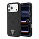 Guess Guess iPhone 17 Pro Max Back cover coque - HC Magsafe Grained PU Hot Stamp Peony Triangle Logo - Noir Guess Guess iPhone 17 Pro Max Back cover coque - HC Magsafe Grained PU Hot Stamp Peony Triangle Logo - Noir