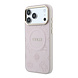 Guess Guess iPhone 17 Pro Max Back-Cover hul - HC Magsafe PU With Peony Hot Stamp - Rosa Guess Guess iPhone 17 Pro Max Back-Cover hul - HC Magsafe PU With Peony Hot Stamp - Rosa