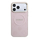 Guess Guess iPhone 17 Pro Max Back-Cover hul - HC Magsafe PU With Peony Hot Stamp - Rosa Guess Guess iPhone 17 Pro Max Back-Cover hul - HC Magsafe PU With Peony Hot Stamp - Rosa