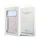 Guess Guess iPhone 17 Pro Max Backcover hoesje - HC Magsafe PU With Peony Hot Stamp - Roze Guess Guess iPhone 17 Pro Max Backcover hoesje - HC Magsafe PU With Peony Hot Stamp - Roze