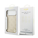 Guess Guess iPhone 17 Pro Max Back-Cover hul - HC Magsafe PU With Peony Hot Stamp Script - Beige Guess Guess iPhone 17 Pro Max Back-Cover hul - HC Magsafe PU With Peony Hot Stamp Script - Beige