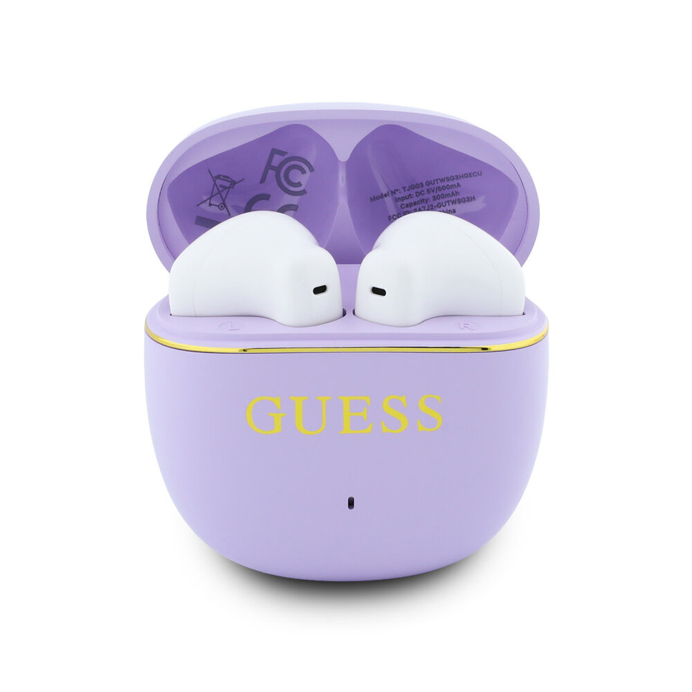 Guess Guess Earplugs - TWS Glossy Gold Line Classic - Purple