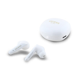 Guess Guess Earplugs - TWS Flat Classic Logo Electroplated - White