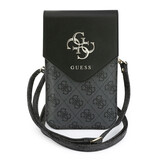 Guess Guess Wallet Bag - Phone Pouch Grained PU With4G & Classic Logos - Black Guess Guess Wallet Bag - Phone Pouch Grained PU With4G & Classic Logos - Black