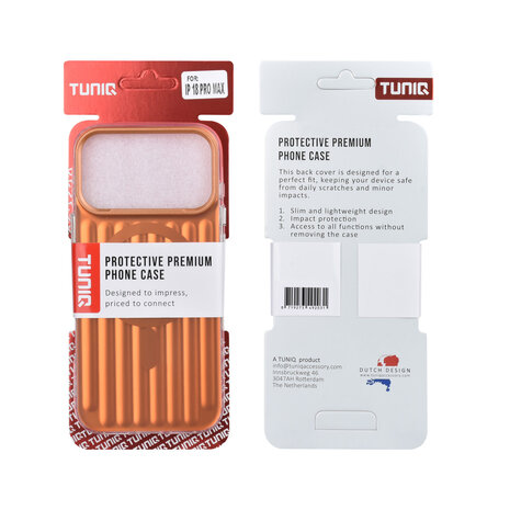 TUNIQ TUNIQ iPhone 18 Pro Max Back-Cover hul - luggage IMD MagSafe - Orange