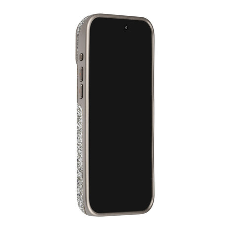 TUNIQ TUNIQ iPhone 18 Pro Max Back-Cover hul - Glitter Magsafe TPU+PC - Silber TUNIQ TUNIQ iPhone 18 Pro Max Back-Cover hul - Glitter Magsafe TPU+PC - Silber