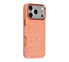 TUNIQ TUNIQ iPhone 18 Pro Max Backcover hoesje - Glitter Magsafe TPU+PC - Oranje