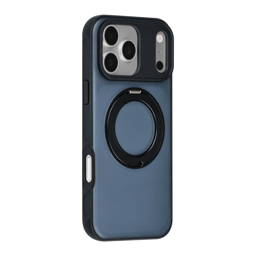 TUNIQ TUNIQ iPhone 18 Pro Max Backcover hoesje - 360 rotation stand MagSafe - Zwart