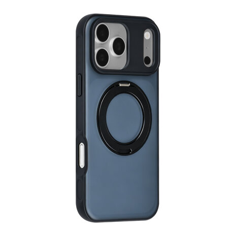TUNIQ TUNIQ iPhone 18 Pro Max Backcover hoesje - 360 rotation stand MagSafe - Zwart