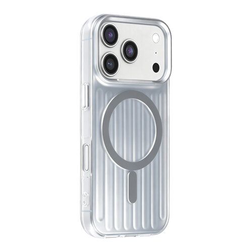 TUNIQ TUNIQ iPhone 18 Pro/iPhone 17 Pro Backcoverhoesje - Luggage - IMD - MagSafe - Zilver
