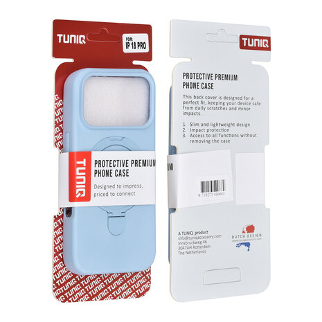 TUNIQ TUNIQ iPhone 18 Pro Back cover case - Back cover case TPU - Baby Blue TUNIQ TUNIQ iPhone 18 Pro Back cover case - Back cover case TPU - Baby Blue