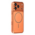 TUNIQ iPhone 17 Pro Max Back-Cover hul - Magsafe With fiber pattern PC - Orange TUNIQ iPhone 17 Pro Max Back-Cover hul - Magsafe With fiber pattern PC - Orange