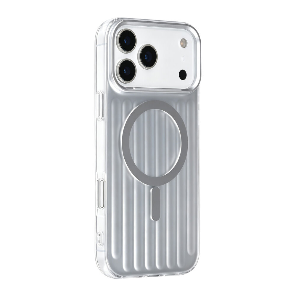 TUNIQ TUNIQ iPhone 17 Pro Max Back cover coque - luggage IMD MagSafe - Argent TUNIQ TUNIQ iPhone 17 Pro Max Back cover coque - luggage IMD MagSafe - Argent