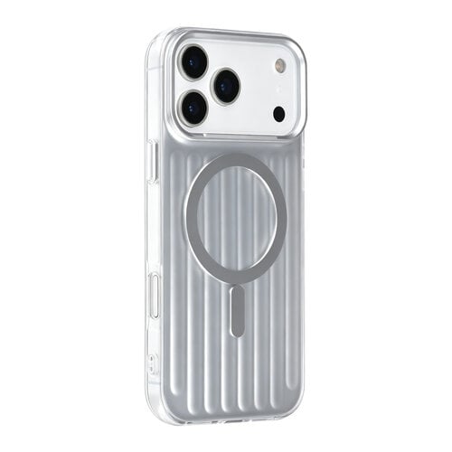 TUNIQ TUNIQ iPhone 17 Pro Max/iPhone 18 Pro Max Handyhülle MagSafe IMD-Kofferdesign - Silber