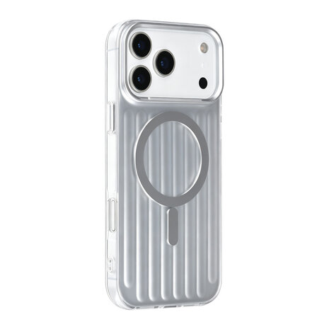 TUNIQ TUNIQ iPhone 17 Pro Max Backcover hoesje - luggage IMD MagSafe - Zilver TUNIQ TUNIQ iPhone 17 Pro Max Backcover hoesje - luggage IMD MagSafe - Zilver