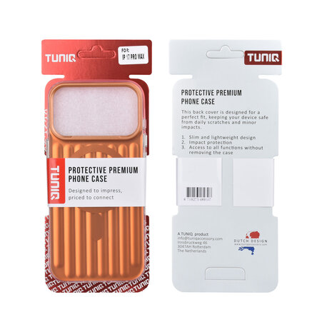 TUNIQ TUNIQ iPhone 17 Pro Max Back-Cover hul - luggage IMD MagSafe - Orange
