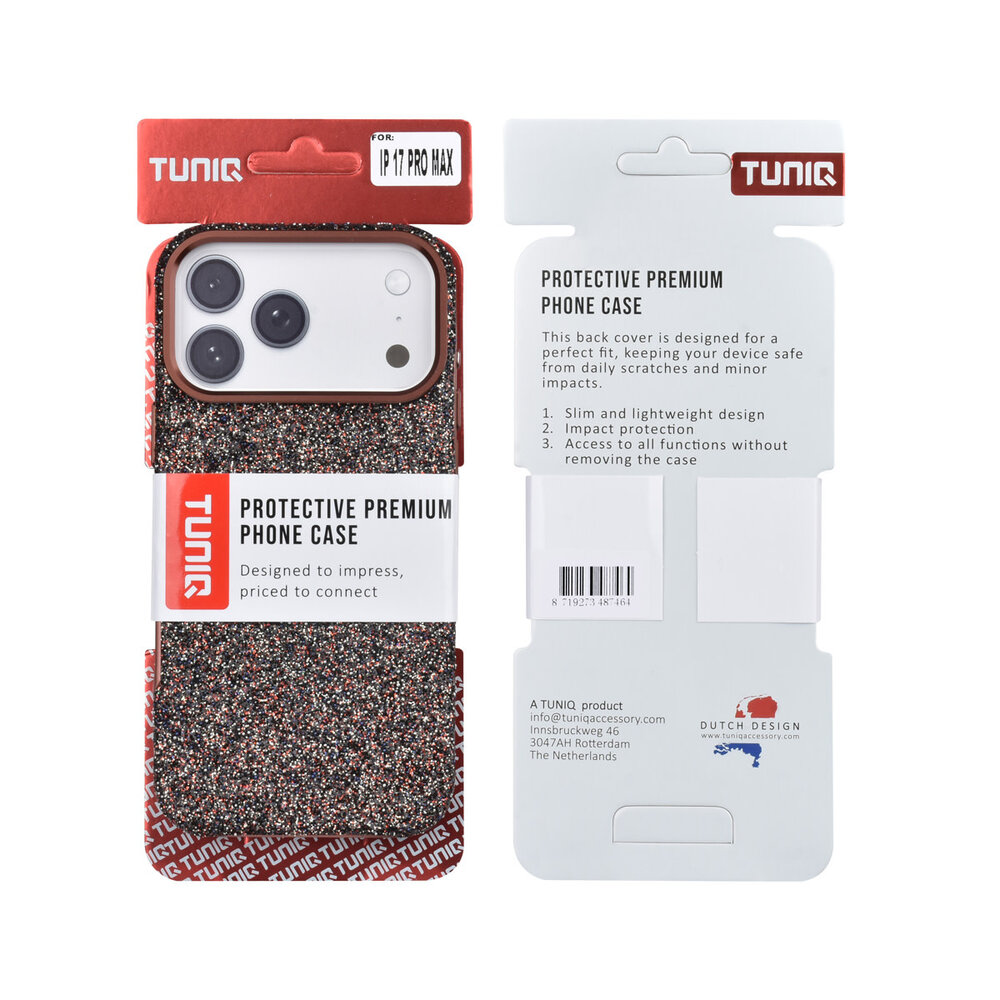 TUNIQ TUNIQ iPhone 17 Pro Max Back cover case - Glitter Magsafe TPU+PC - Brown TUNIQ TUNIQ iPhone 17 Pro Max Back cover case - Glitter Magsafe TPU+PC - Brown