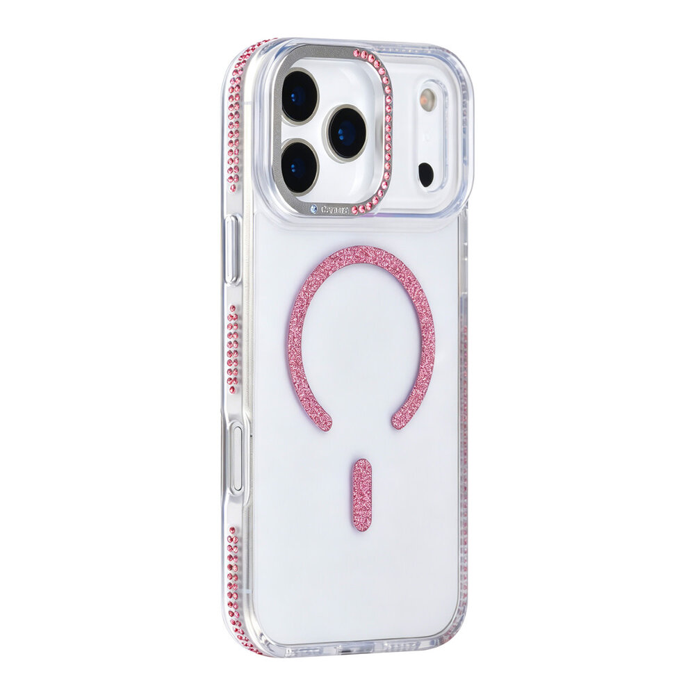 TUNIQ TUNIQ iPhone 17 Pro Max Back-Cover hul - Diamond MagSafe TPU+PC - Rosa TUNIQ TUNIQ iPhone 17 Pro Max Back-Cover hul - Diamond MagSafe TPU+PC - Rosa