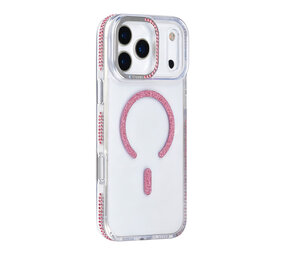TUNIQ TUNIQ iPhone 17 Pro Max Back-Cover hul - Diamond MagSafe TPU+PC - Rosa