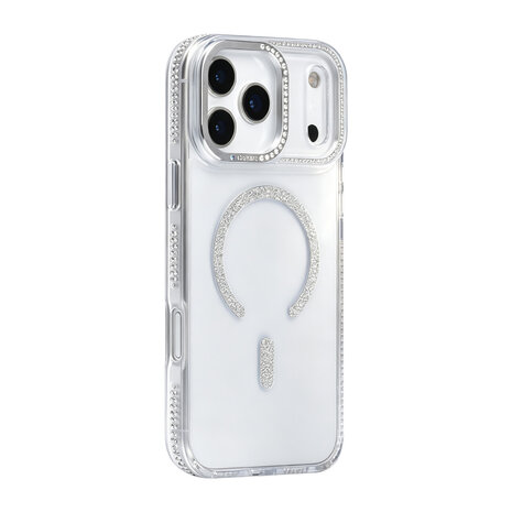 TUNIQ TUNIQ iPhone 17 Pro Max Back-Cover hul - Diamond MagSafe TPU+PC - Grau TUNIQ TUNIQ iPhone 17 Pro Max Back-Cover hul - Diamond MagSafe TPU+PC - Grau