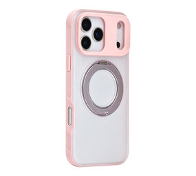 TUNIQ TUNIQ iPhone 17 Pro Max Back-Cover hul - 360 rotation stand MagSafe - Rosa