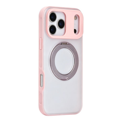 TUNIQ TUNIQ iPhone 17 Pro Max Back-Cover hul - 360 rotation stand MagSafe - Rosa TUNIQ TUNIQ iPhone 17 Pro Max Back-Cover hul - 360 rotation stand MagSafe - Rosa
