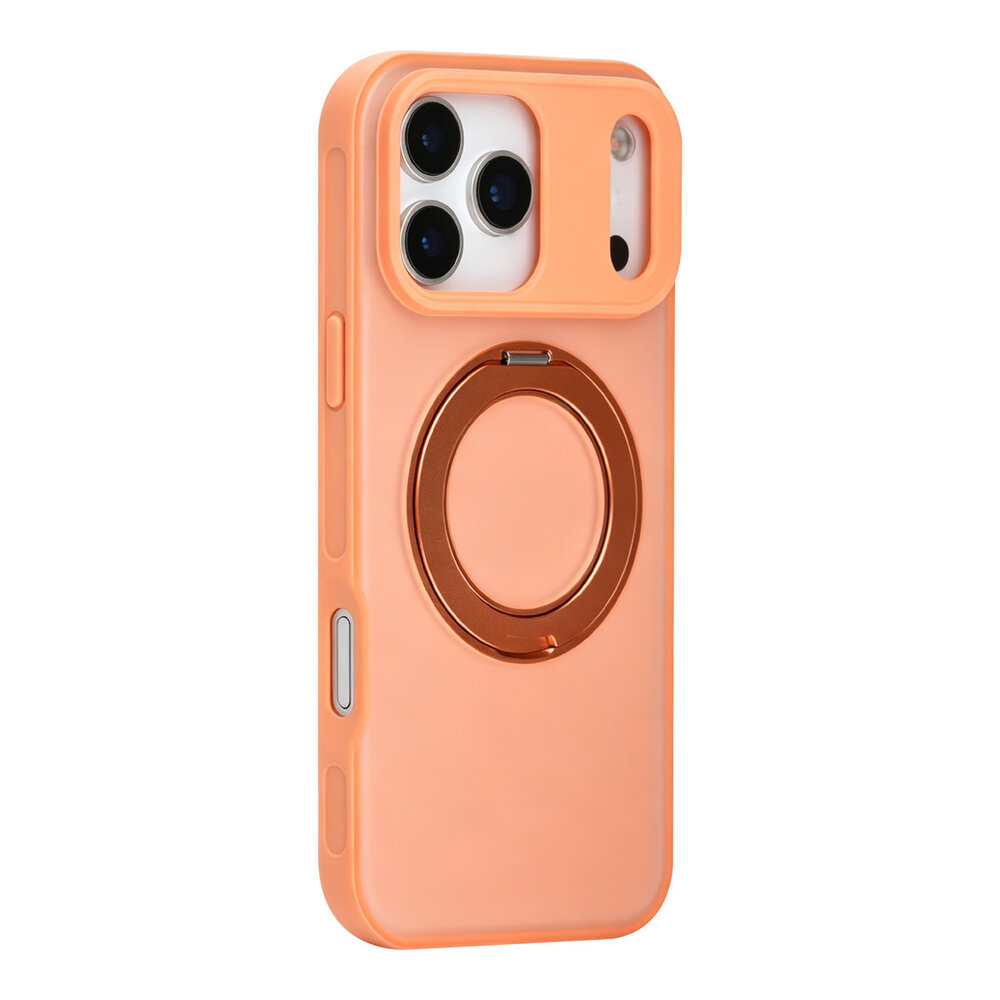 TUNIQ TUNIQ iPhone 17 Pro Max Back cover case - 360 rotation stand MagSafe - Orange