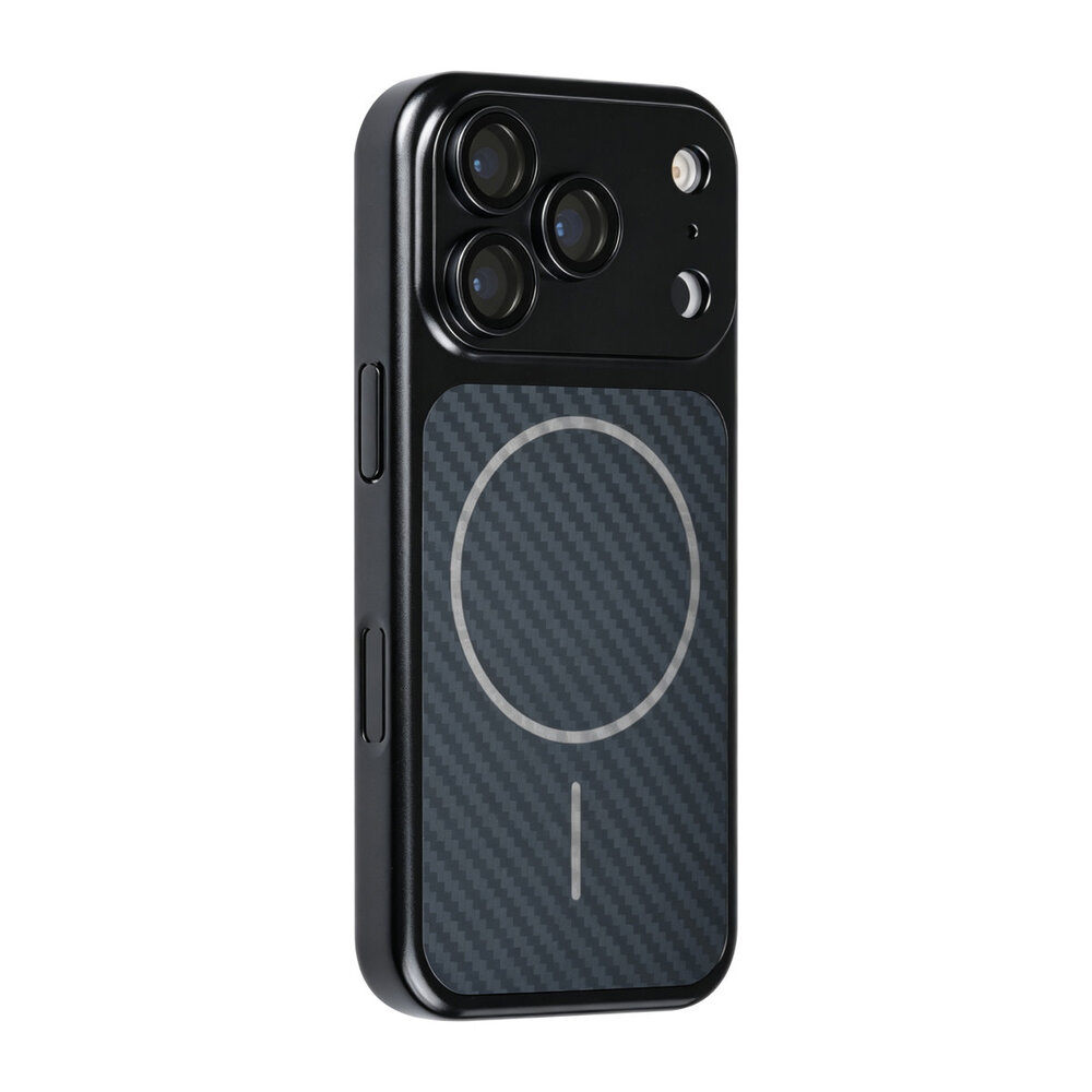 TUNIQ TUNIQ iPhone 17 Pro Back cover case - Magsafe With fiber pattern PC - Black TUNIQ TUNIQ iPhone 17 Pro Back cover case - Magsafe With fiber pattern PC - Black